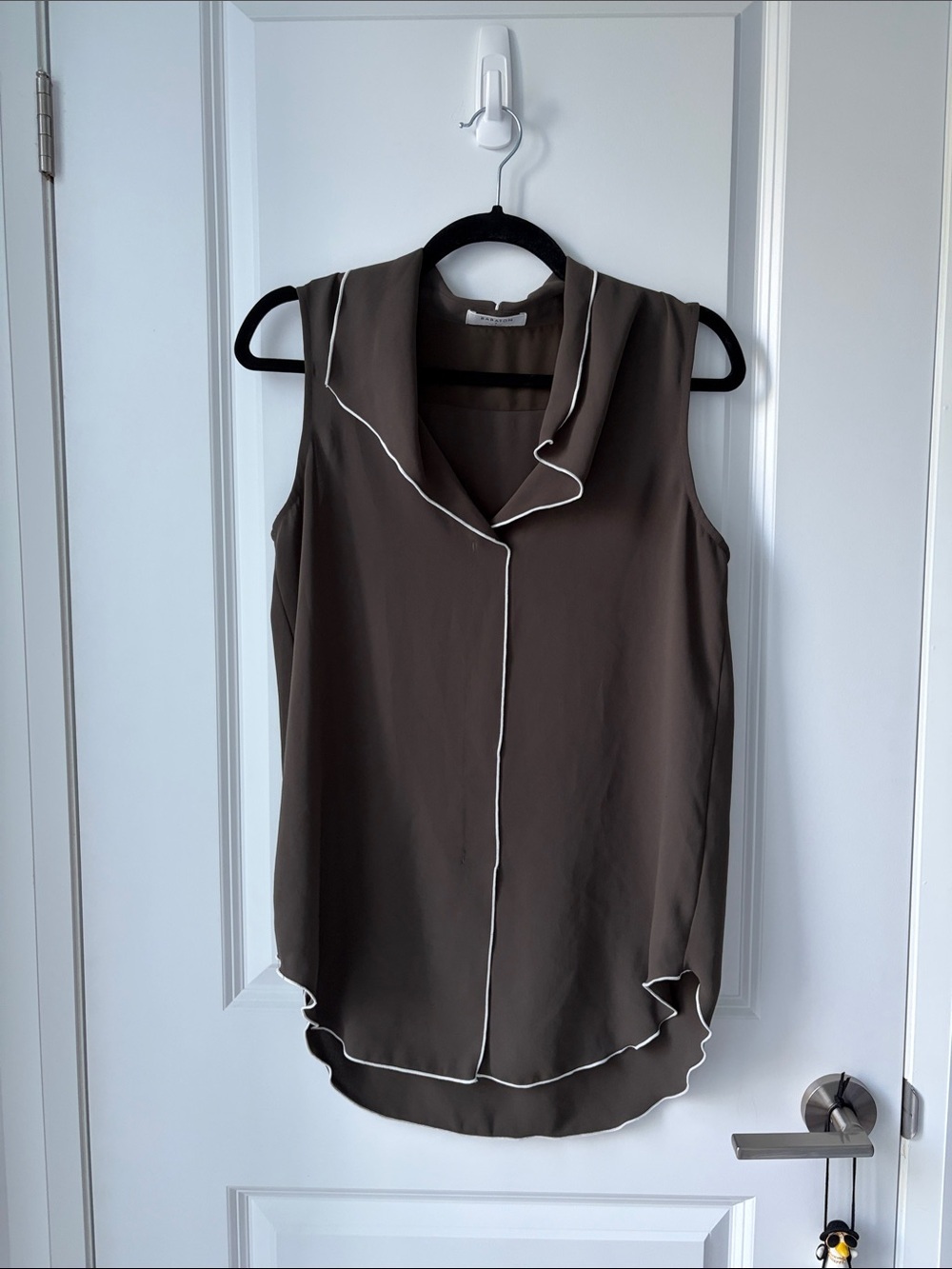 Babaton Green Sleeveless Power Blouse